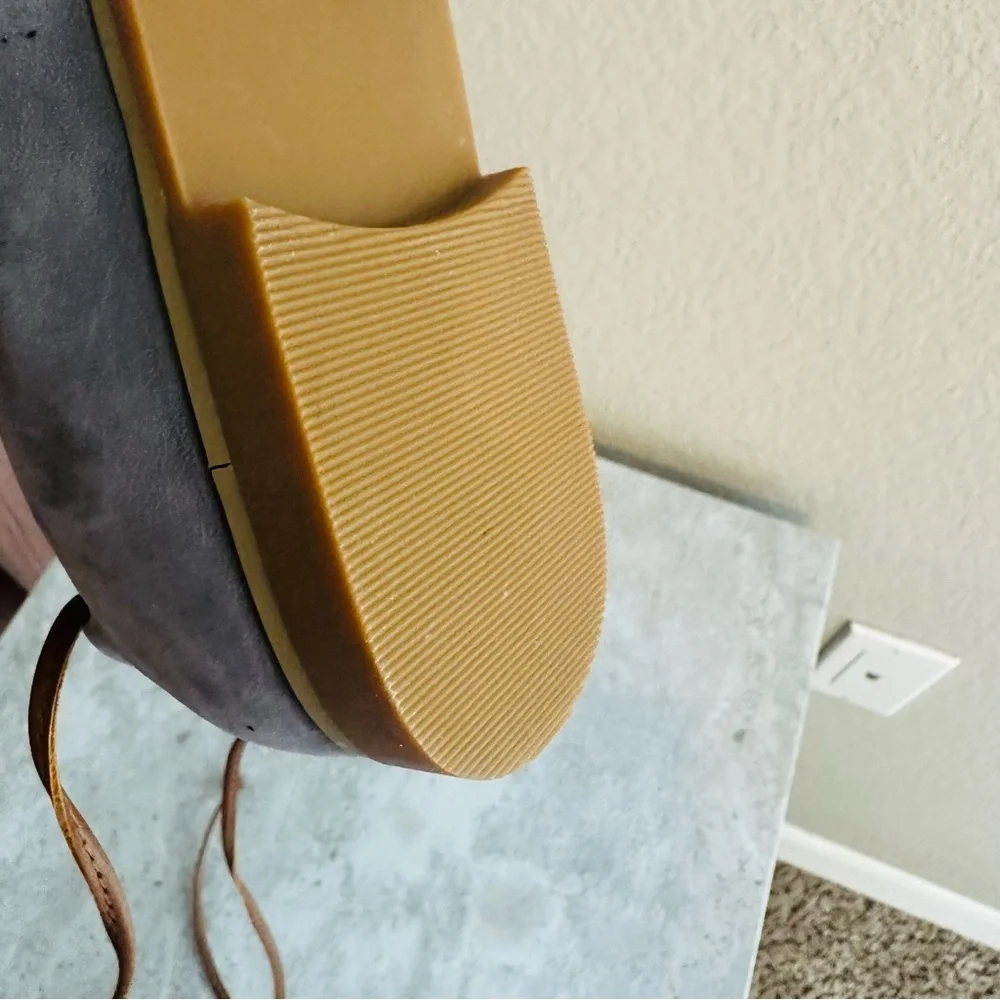 J. Jill Gray Suede Sandals with Leather Ankle Strap Women’s Size 8 - Picture 8 of 10